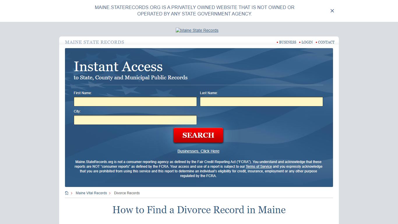 How to Find a Divorce Record in Maine - Maine State Records